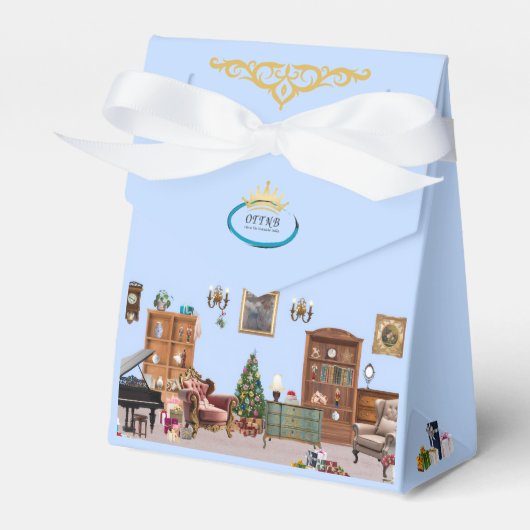 Ode to The Nutcracker Ballet Blue Favor Box フェイバーボックス (正面サイド)