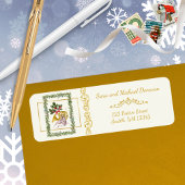 Ode to The Nutcracker Ballet Garland Address Label ラベル