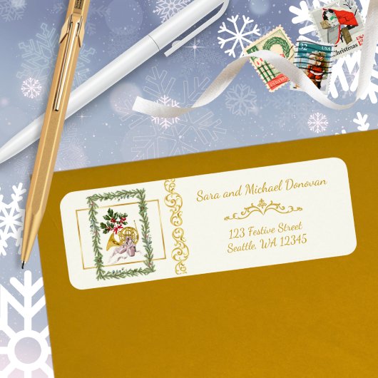 Ode to The Nutcracker Ballet Garland Address Label ラベル