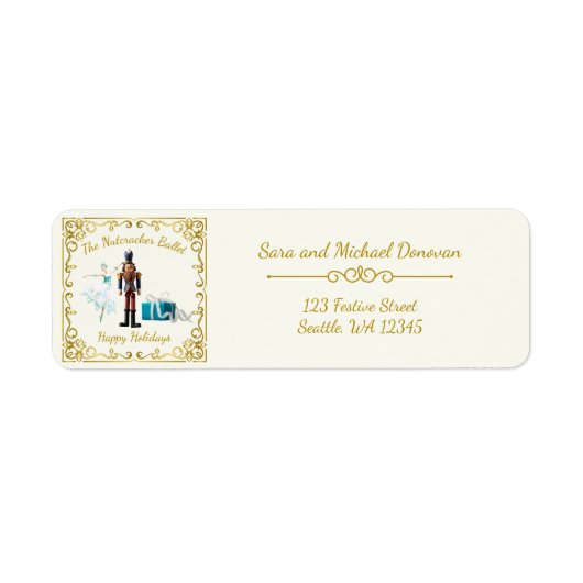 Ode to The Nutcracker Ballet Icon Address Label ラベル (正面)