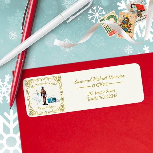 Ode to The Nutcracker Ballet Icon Address Label ラベル
