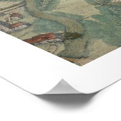 Odenseの地図， 'Civitates Orbis Terrarum'からの'by ポスター (角)