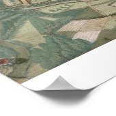 Odenseの地図， 'Civitates Orbis Terrarum'からの'by ポスター (角)