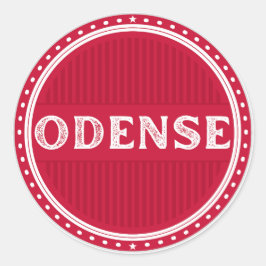 Odense City Pride Emblem – Danish Identity ラウンドシール
