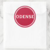 Odense City Pride Emblem – Danish Identity ラウンドシール (バッグ)