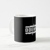Odense Denmark City Skyline Cityscape おもしろい Gift コーヒーマグカップ (正面左)