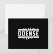 Odense Denmark City Skyline Cityscape おもしろい Gift ポストカード (正面/裏面)