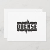 Odense Denmark City Skyline Cityscape Travel Gift ポストカード (正面/裏面)