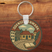 Odense Denmark Literary キーホルダー (裏面)