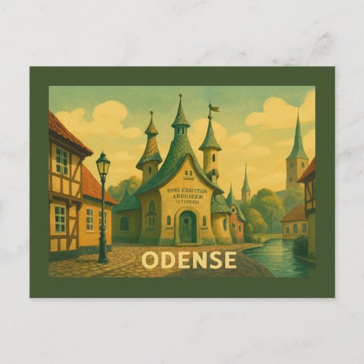 Odense Denmark Literary ポストカード (正面)