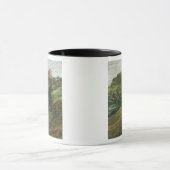 Odenwald 1900年のLichtenbergの城 マグカップ (中央)