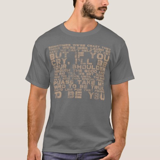 Odeo A Friend 歌詞 フレンド Tシャツ (正面)