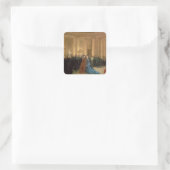 Odeonの劇場、パリ1869年(キャンバスの油) スクエアシール (バッグ)