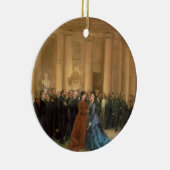 Odeonの劇場、パリ1869年(キャンバスの油) セラミックオーナメント (右)