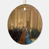 Odeonの劇場、パリ1869年(キャンバスの油) セラミックオーナメント (左)