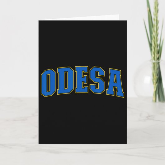 Odesa Ukraine Lovers Patriotic Proud Ukrainian Ode カード (正面)