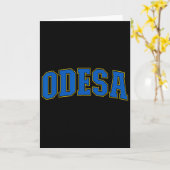 Odesa Ukraine Lovers Patriotic Proud Ukrainian Ode カード (黄色い花)