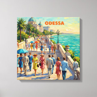 Odessa Ukraine Seaside Promenade Canvas Art キャンバスプリント