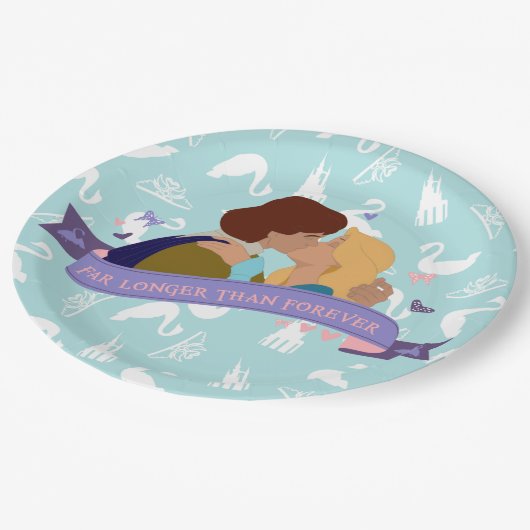 Odette及びデレックのパーティーのプレート(9インチ) ペーパープレート (アングル)