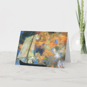 Odilon Redon-の花の雲 カード