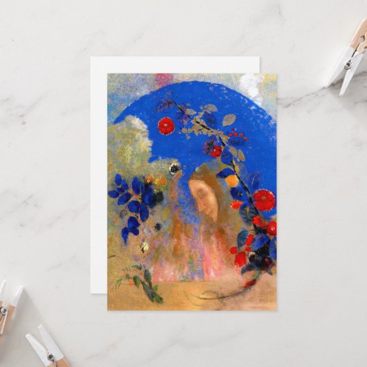 Odilon Redon – アーチの下の輪郭 カード (正面/裏面インサイチュ)