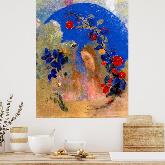 Odilon Redon – アーチの下の輪郭 ポスター (キッチン)