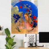 Odilon Redon – アーチの下の輪郭 ポスター (ホームオフィス)