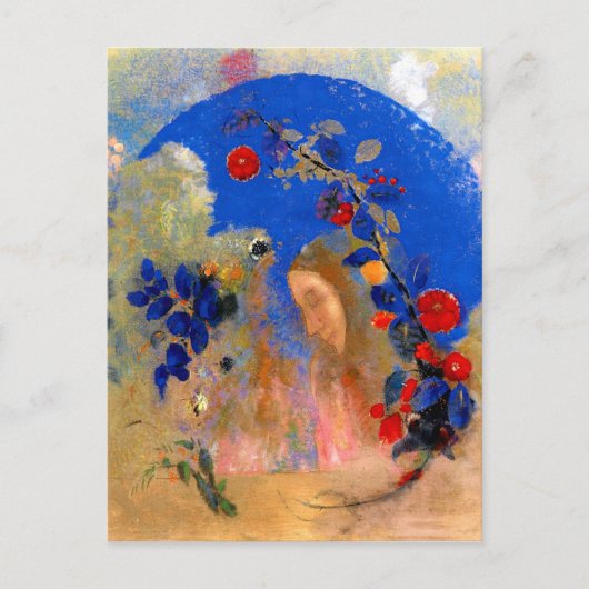 Odilon Redon – アーチの下の輪郭 ポストカード (正面)
