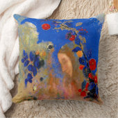 Odilon Redon – アーチ下のプロフィール， クッション (ブランケット)