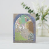 Odilon Redon art, Profile of a Woman in a Window ポストカード (スタンド正面)
