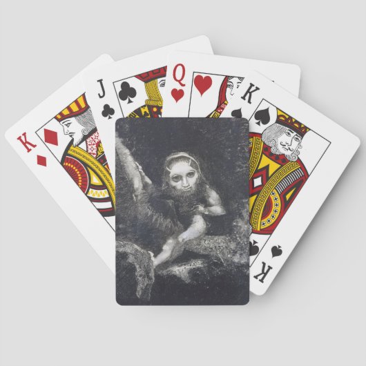 Odilon Redon, Caliban, 1881  トランプ (裏面)