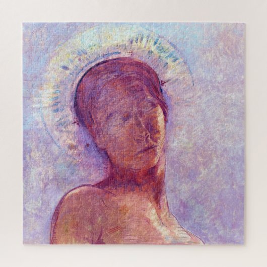 Odilon Redon, closed eyes 1889 ジグソーパズル (縦)