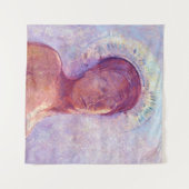 Odilon Redon, closed eyes 1889 タペストリー (正面(横))