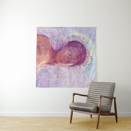 Odilon Redon, closed eyes 1889 タペストリー (インサイチュ(横))