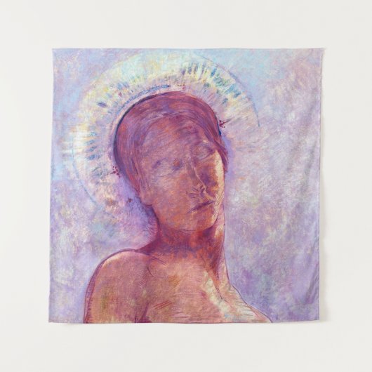 Odilon Redon, closed eyes 1889 タペストリー (正面)