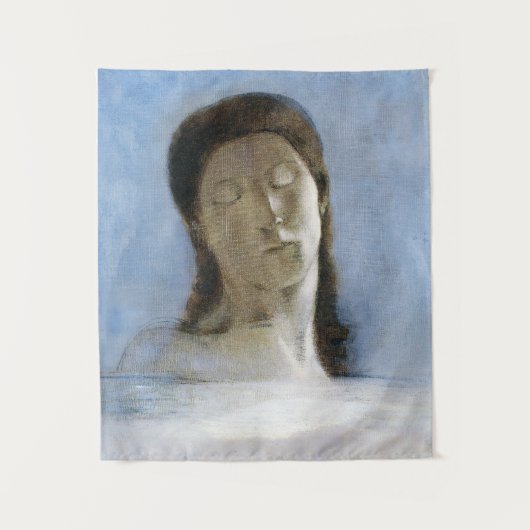 Odilon Redon, closed eyes 1890  タペストリー (正面)