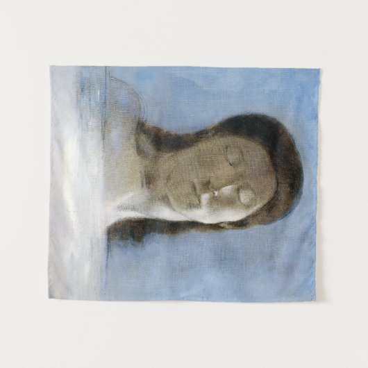Odilon Redon, closed eyes 1890 タペストリー (正面(横))
