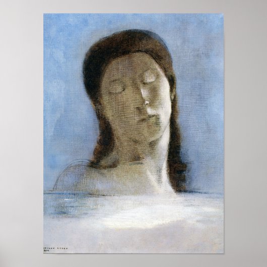 Odilon Redon, closed eyes 1890  ポスター (正面)