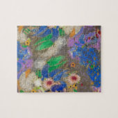 Odilon Redon's abstract flower background. ジグソーパズル (横)