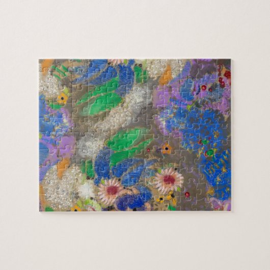 Odilon Redon's abstract flower background. ジグソーパズル (横)