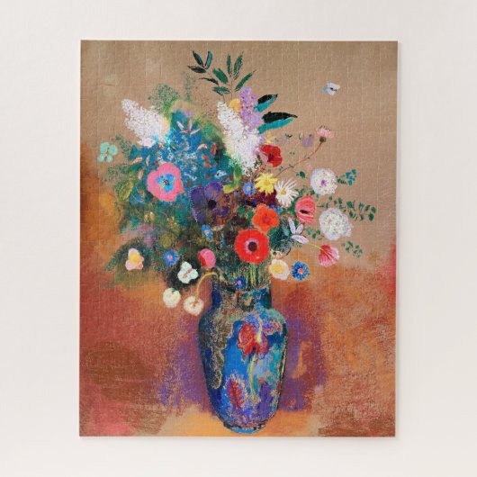 Odilon Redon's painting, Bouquet of Flowers, ジグソーパズル (縦)