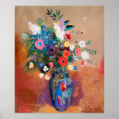 Odilon Redon's painting, Bouquet of Flowers, ポスター (正面)