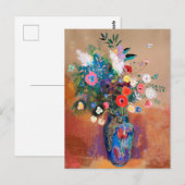 Odilon Redon's painting, Bouquet of Flowers, ポストカード (正面/裏面)