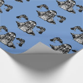 Odinおよびワタリガラスの包装紙 ラッピングペーパー (角)