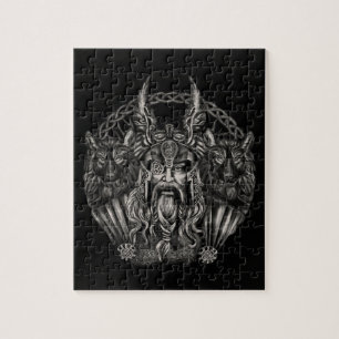 Odinおよび彼のオオカミGeriおよびFreki ジグソーパズル