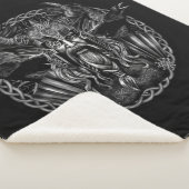 Odinおよび彼のHuginnおよびMuninnをあさり歩きます シェルパブランケット (3/4)