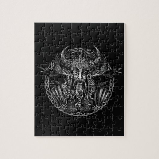 Odinおよび彼のHuginnおよびMuninnをあさり歩きます ジグソーパズル (縦)