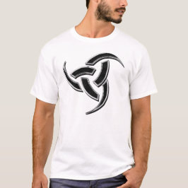 Odinの三重の角のクロム Tシャツ
