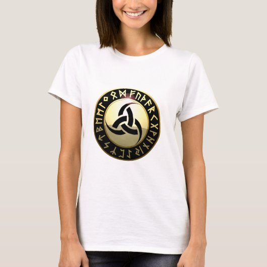 Odinの三重の角 Tシャツ (正面)