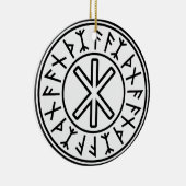 Odinの保護No.2 (黒) セラミックオーナメント (右)